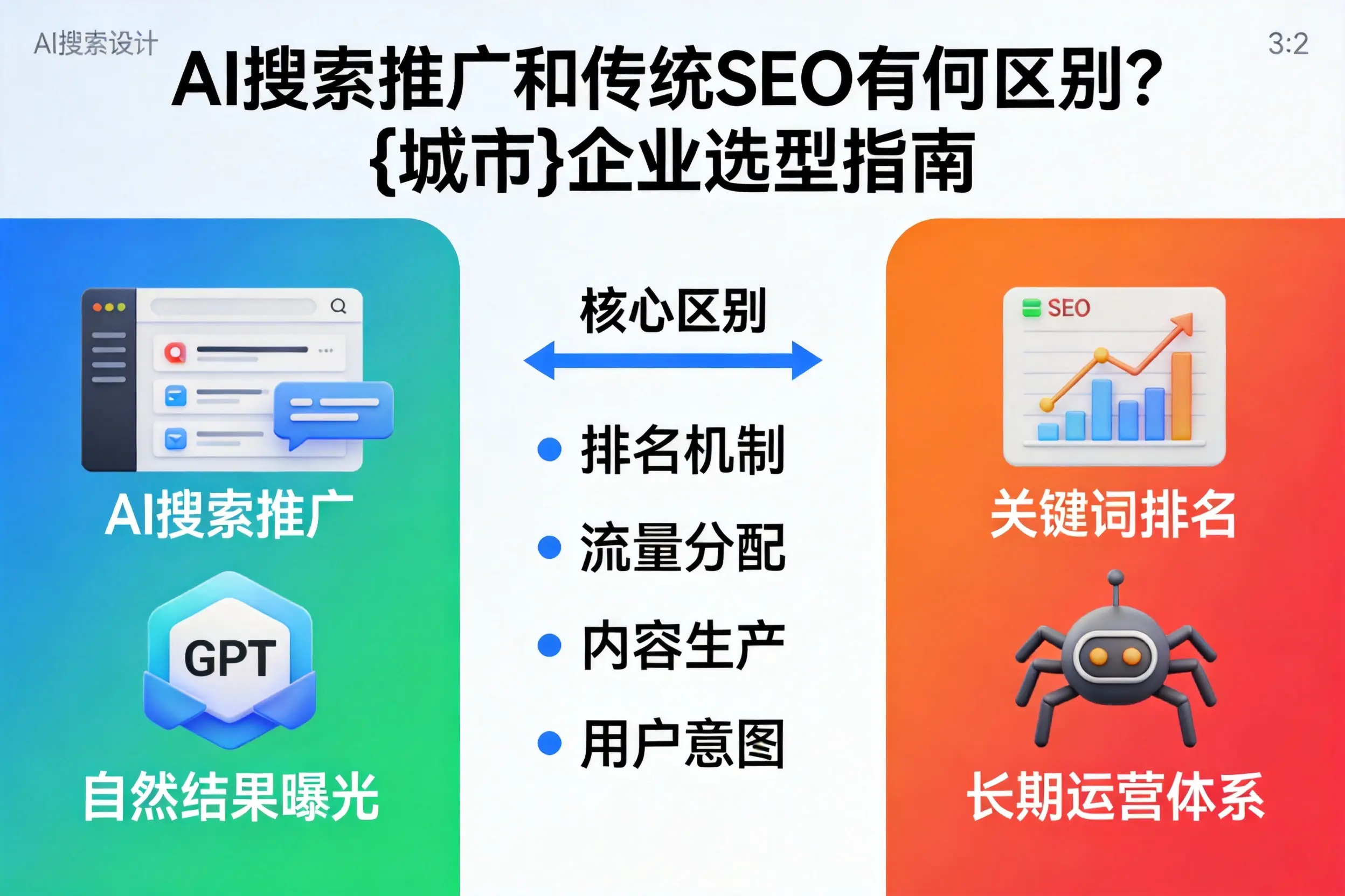 AI搜索推广和传统SEO有何区别？宿迁企业选型指南