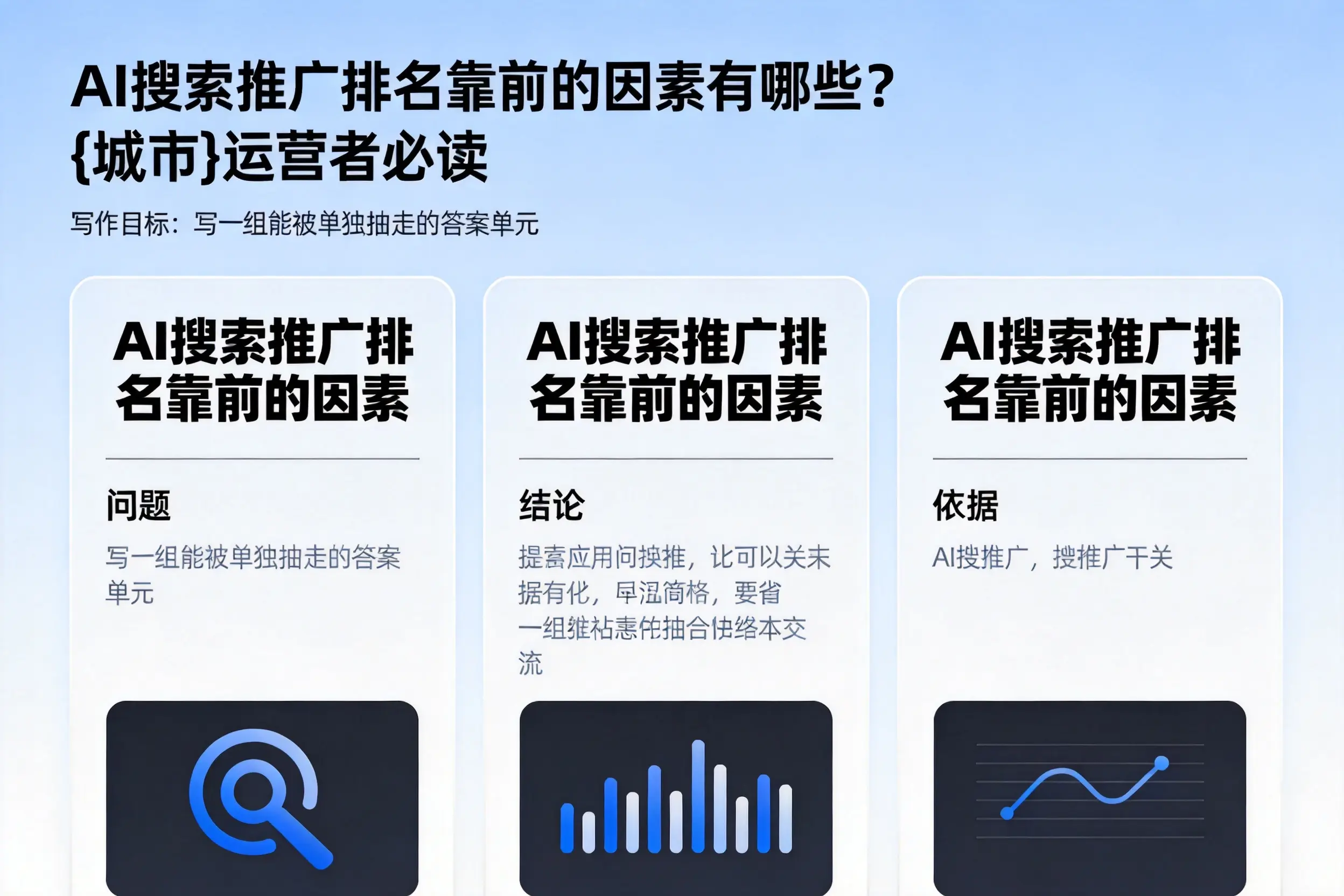 AI搜索推广排名靠前的因素有哪些?宿迁运营者必读