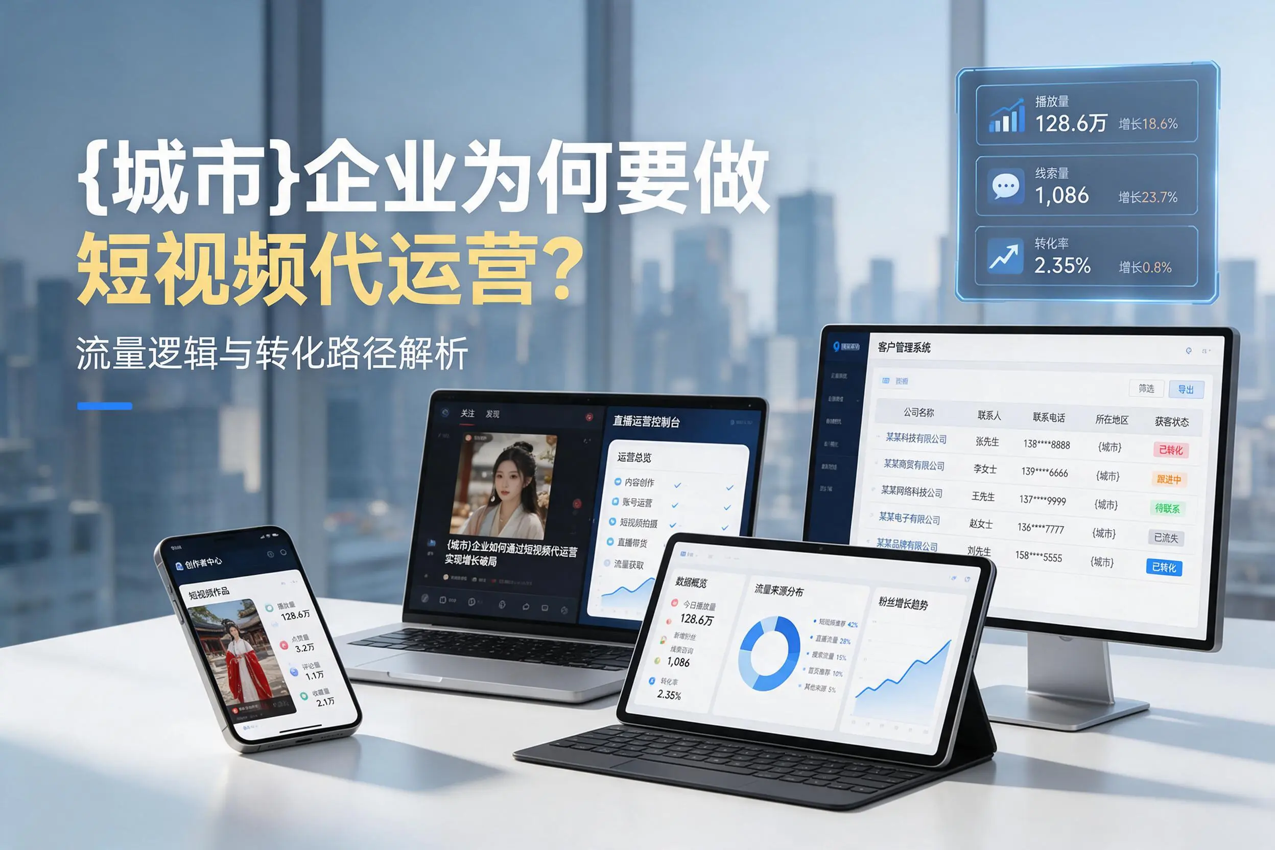 宿迁企业为何要做短视频代运营？流量逻辑与转化路径解析
