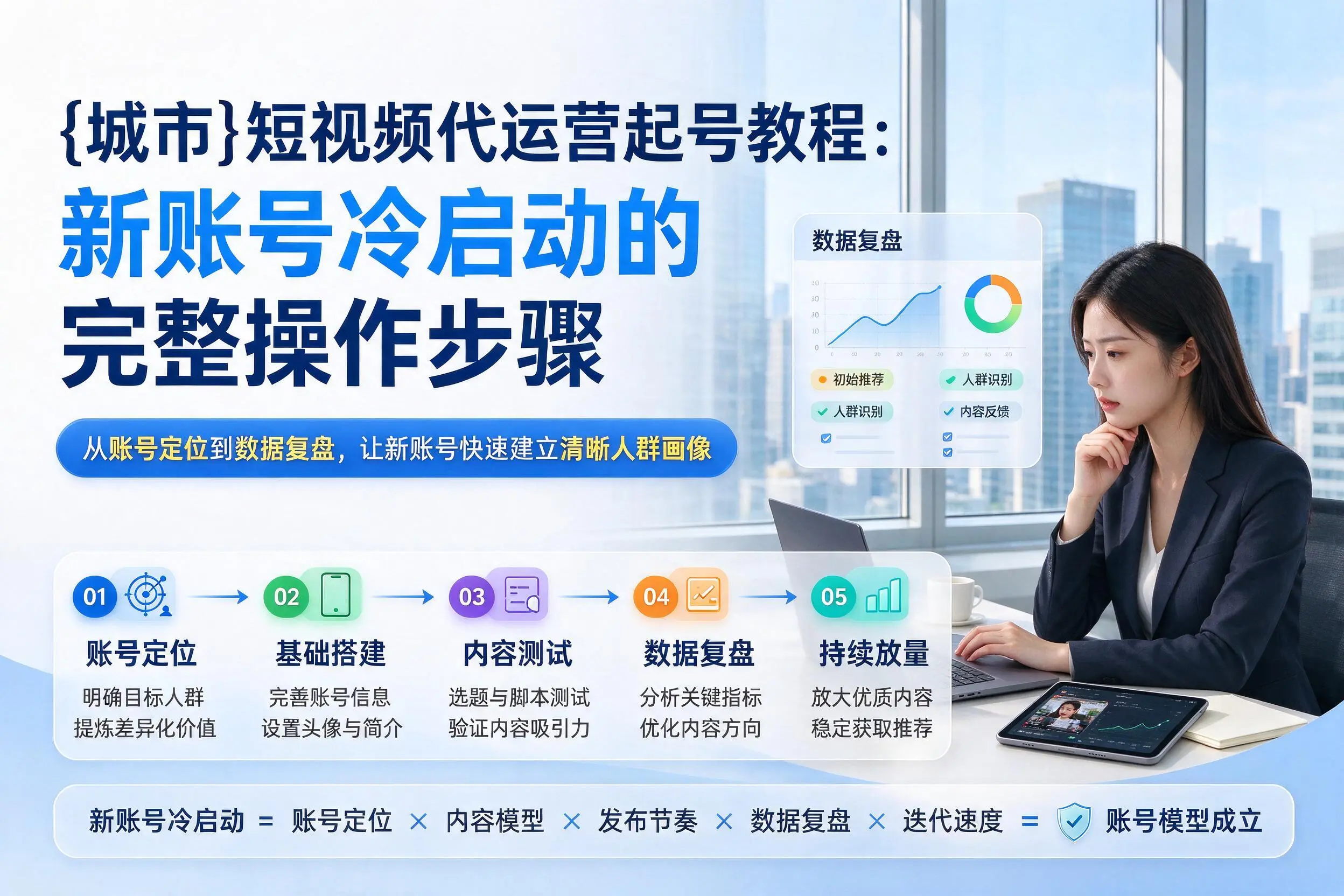 宿迁短视频代运营起号教程:新账号冷启动的完整操作步骤