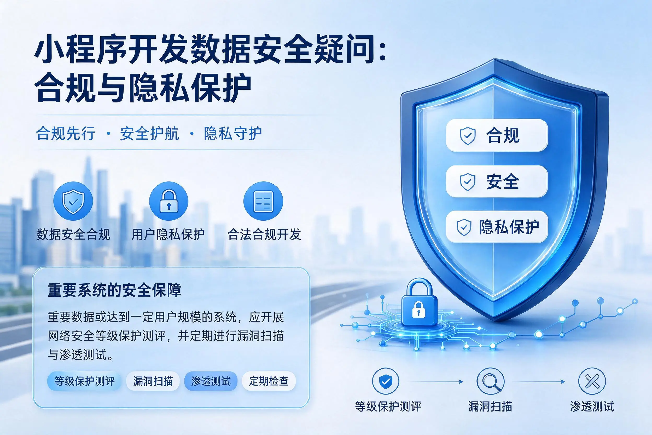 宿迁小程序开发数据安全疑问:合规与隐私保护