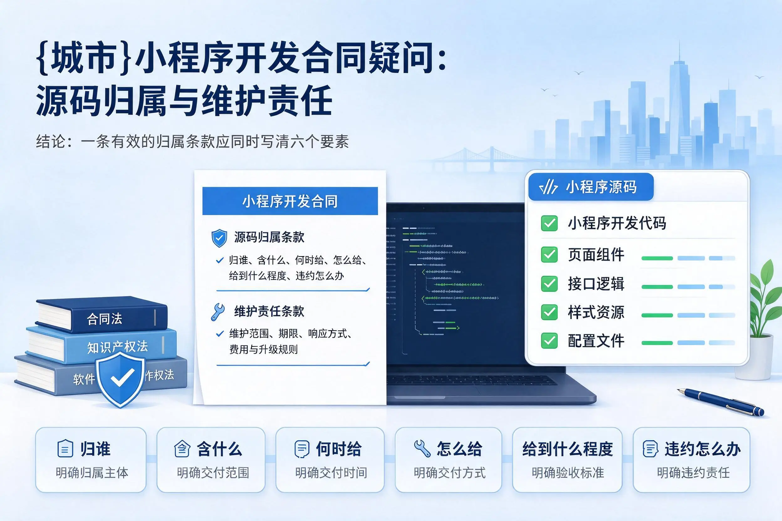 宿迁小程序开发合同疑问：源码归属与维护责任
