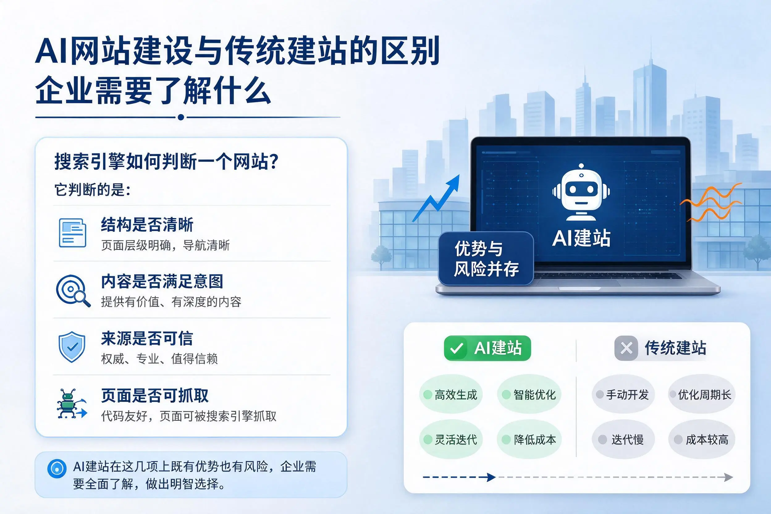 AI网站建设与传统建站的区别,宿迁企业需要了解什么