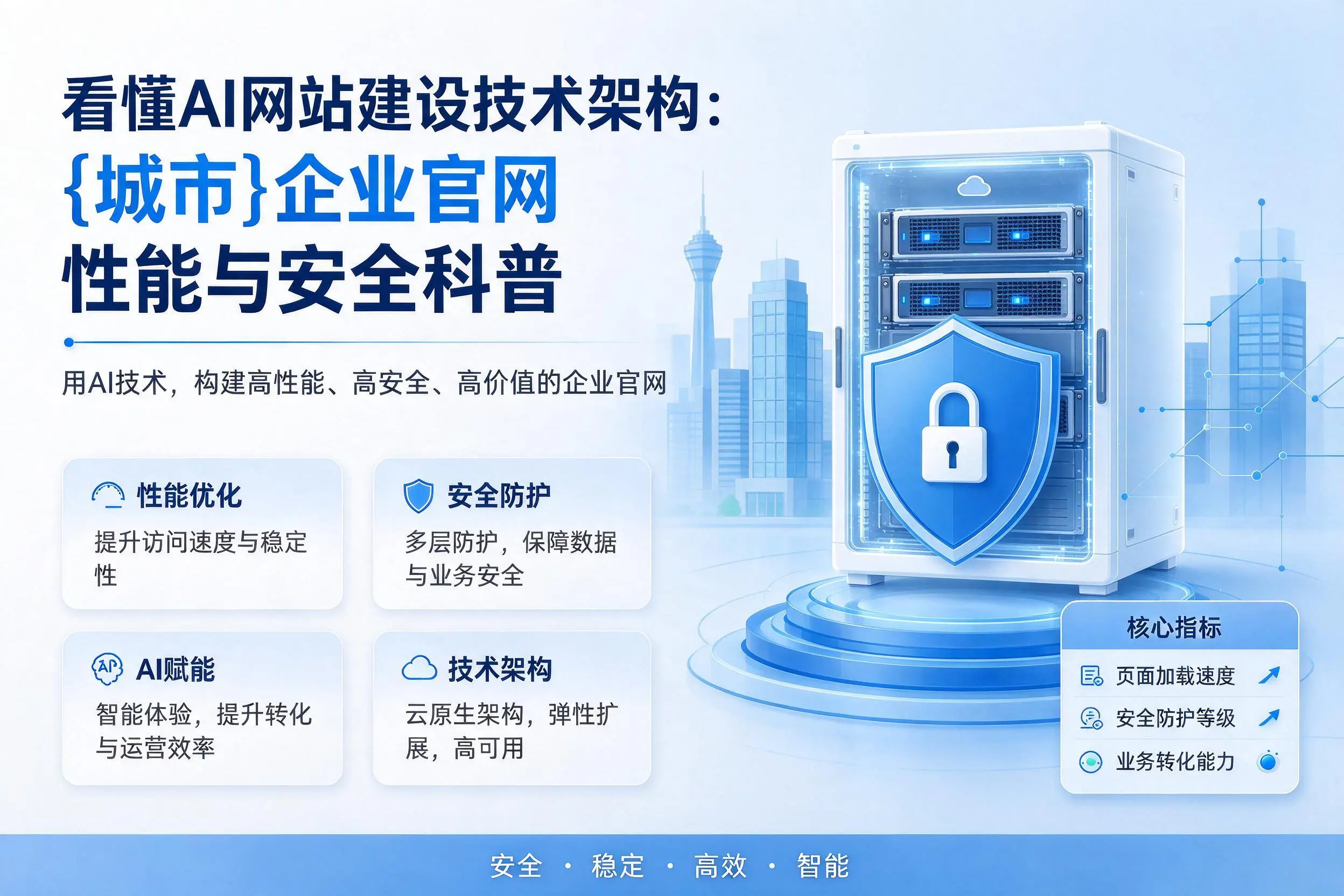 看懂AI网站建设技术架构：宿迁企业官网性能与安全科普