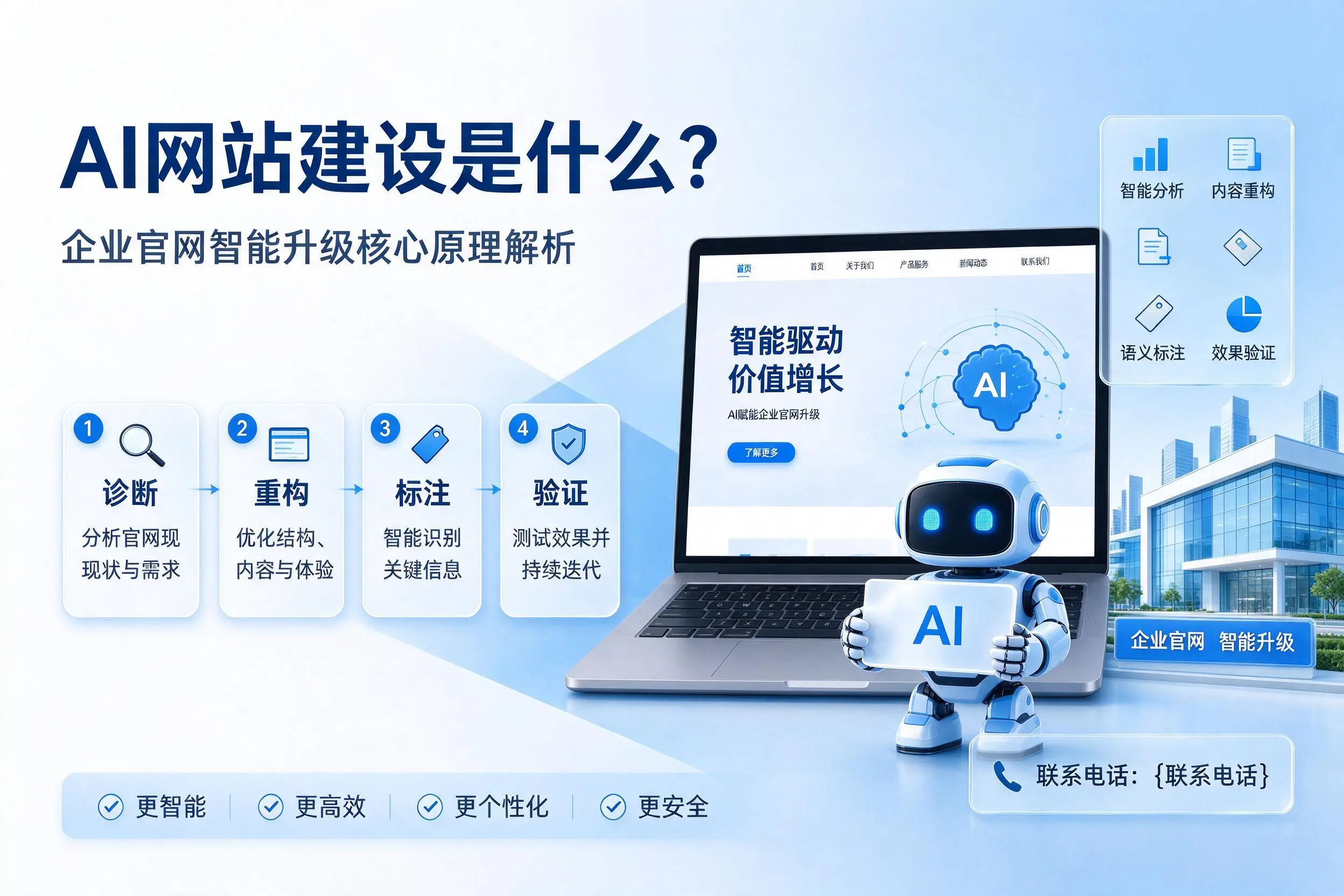 AI网站建设是什么？宿迁企业官网智能升级核心原理解析
