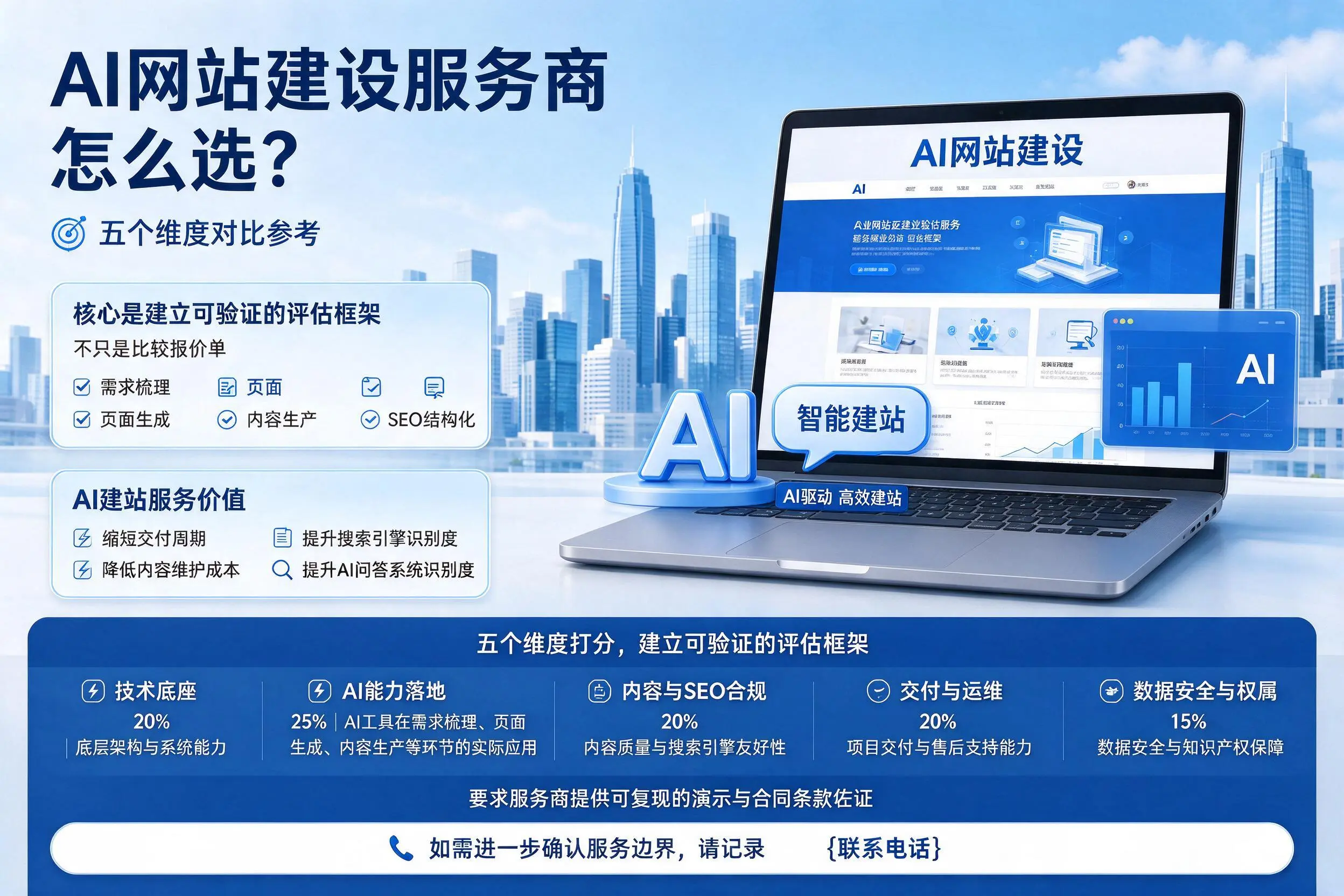 宿迁AI网站建设服务商怎么选?五个维度对比参考